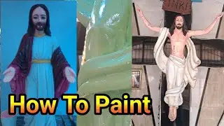 Jesus christ murti painting |how to draw |prabhu yishu mashih |art ytra #ytshorts #viral #art 