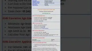 IDBI (Industrial Development Bank Of India ) In Executive Jobs 2023 || Any Degree  || #jobs #2023