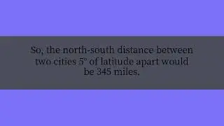How can you convert latitude and longitude to a distance measurement?