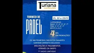 Quadra Gemballa (02) Torneio de Padel Turiana Confec&ccedil;&otilde;es (23/11/25)