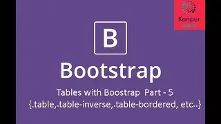 Tables in Bootstrap | How to make tables Part - 5