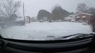 Blizzard of 2017 in Virginia Beach in a Jeep