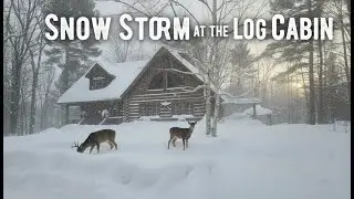Winter&rsquo;s Fury: 40 cm Snowstorm Transforms the Log Cabin into a Winter Wonderland