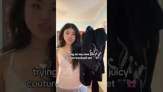 TRYING ON MY JUICY COUTURE TRACKSUIT!! #explore #outfitideas #ootd