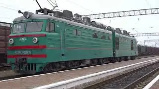 VL80K-094 Ukrzaliznytsya(Ukrainian Railways) VL80K at Kyiv region, Ukraine Hrebinka railway station