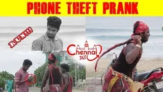 Phone Theft Prank in Chennai | Thiruvanmiyur Beach | Prank Gone Wrong | Subhash