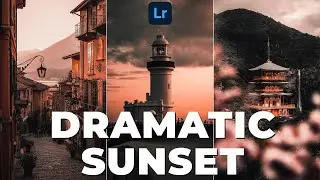 HOW TO EDIT DRAMATIC SUNSET PHOTOS | Red Moon Free Preset |  Lightroom Editing Tutorial 2020