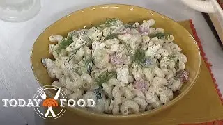 This Goat Cheese Pasta Salad Recipe is Perfect for Dinner Parties
