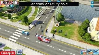 Cat stuck on utility pole | Emergency HQ part 65 | Emergency HQ gameplay