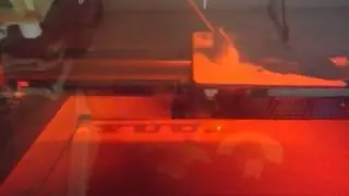 K40 Laser - Vector Engrave Test  - 0.5mm lines & space