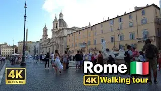 Walking From Piazza Navona to Via dei Coronari | Street Performers & Hidden Gems