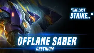 OFFLANE SABER | High Damage build plus Execute - Creynium | MLBB