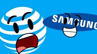 Samsung took over the AT&T text in the AT&T Logo!