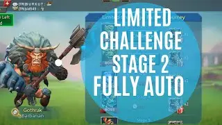 Lords mobile Barbarian Limited Challenge Stage 2 Fully Auto