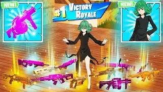 TERRIBLE TORNADO vs NEW ALL MYTHIC WEAPONS & MEDALLIONS ( FORTNITE X ONE PUNCH MAN )