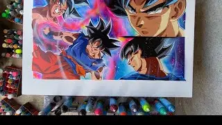 Son goku drag&oacute;n ball spray  paint