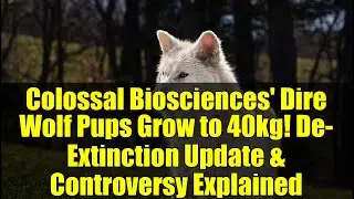Colossal Biosciences' Dire Wolf Pups Grow to 40kg! De-Extinction Update & Controversy Explained