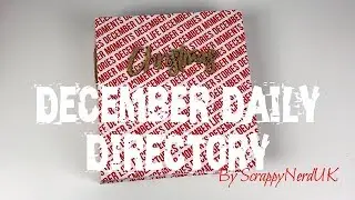 December Daily Directory | DIY Tag Mini Album | ScrappyNerdUK