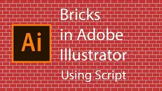 How to create a brick wall in Adobe Illustrator. Use a script