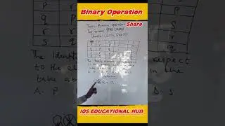 #binary #binaryoperation #identity #identityelement #maths #mathematics #class #highschoolmath #jamb
