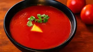 Indian Railway Style Tomato Soup Recipe | Tangy & Nostalgic Monsoon Soup ASMR COOKING 