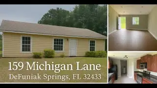 159 Michigan Ln | DeFuniak Springs FL Home for Sale | Drone Tour + Walkthrough 5 Acres & Privacy