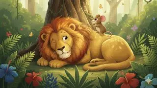 शेर और चुहेकी दोस्ती Ai kids animation#story #cartoonstory #childrensbook #funny #storytelling 