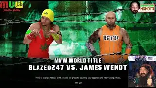 MVW World Heavyweight Title Match James Wendt vs Blazed247 - Brutal Championship Battle &ndash; Motaverse