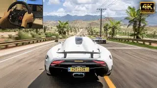 Koenigsegg Regera VS Hypercars - Forza Horizon 5 | Logitech G29 Gameplay
