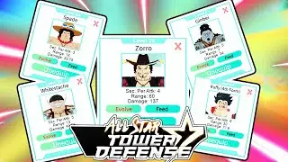 EVERY MEGA RARE UNITS FROM ONE PIECE vs INFINITE MODE in All Star Tower Defense