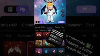 Black and white wing blockman go account giveaway #blockmango #comment #like #subscribe