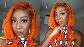 DYING HAIR FROM BLACK TO FANTA ORANGE ft. HAIRSPELLS| Sincerely Oghosa