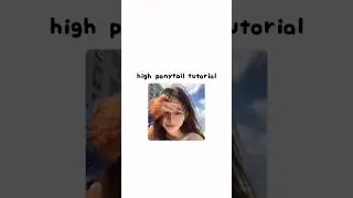 Korean ponytail hack #korean #hairstyle
