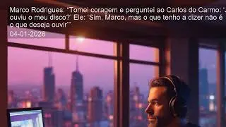 Marco Rodrigues: &ldquo;Tomei coragem e perguntei ao Carlos do Carmo: &lsquo;J&aacute; ouviu o meu disco?&rsquo; Ele: &lsquo;S