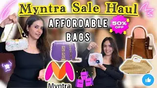Myntra 2024 Trendy & Affordable “Bags Haul” | Tote Bag, Sling Bag & Hand Bags | Under INR 1500/- 🛍️