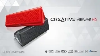Creative Airwave HD - Tragbarer kabelloser Lautsprecher mit NFC-Funktion (DE)