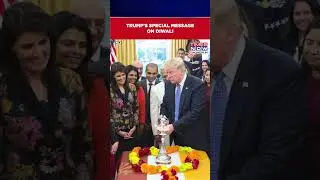US President Trump&rsquo;s Special Message For Americans On Diwali 2025 #shorts