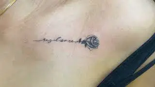 Resilience | minimalist tattoo timelapse
