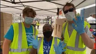 Saddleback Los Angeles Pop-up Drive Thru Food Bank @ New Story Church.