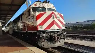 Trinity Railway Express F40PH pushing Eb commuter train. Ft Worth,Tx  12/06/25