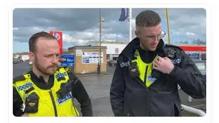 (Update) collecting illegally confiscated drone and flying it at Bedlington police station,