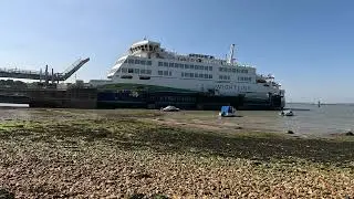 Isle of Wight Ferry at 10x speed and from the air.