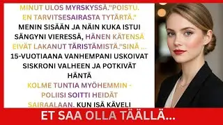 15-vuotiaana vanhempani hylk&auml;siv&auml;t minut myrskyyn valheen vuoksi &ndash; is&auml; vapisi n&auml;hden pelastajan