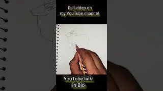 full video on YouTube_Simple OX drawing _Ox Drawing Tutorial step by step