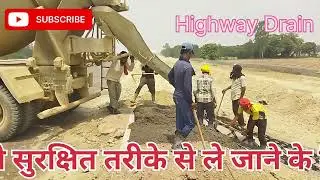 Chute Drain Construction | Highway Drainage System  #viralvideo #drain #roadwork #highway #civil