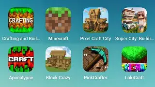 Crafting and Building, Minecraft, Pixel Craft City, Super City Building, Apocalypse, Block Crazy