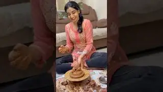 We made our Bujji Ganesha this year❤️🙏🏻#shortsfeed #youtubeshorts #explore #anvitha #viral #ganesh
