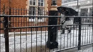 Snowfall in London 2021 Finally Snowing Central London 2021