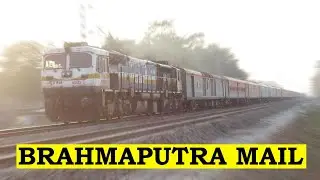 EMD Smooth Acceleration | 10+ Hour late running 15956 Brahmaputra Mail vanishes after a Curve