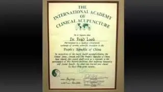 Dr Loeb Clinic International Acupuncture Certificate